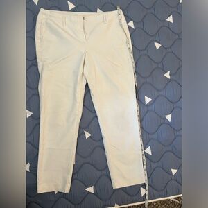 Theory White Pants Size 10